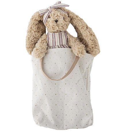 Bloomingville Stoffpuppe m. Shopper - 28 cm - Vilma - Braun