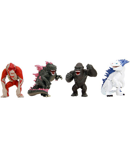 Jada Fígúrur - 4 Stk. - Godzilla x Kong - 6,5 cm