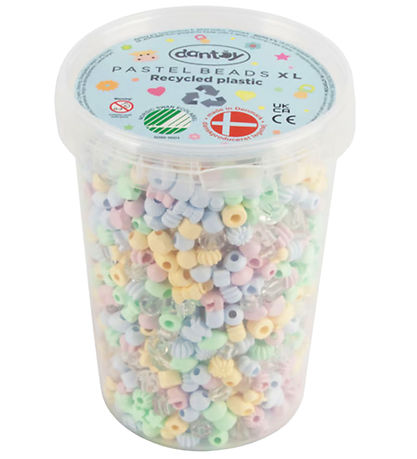 Dantoy Perlur - 1580 Stk. - Pastel Endurvinnsla