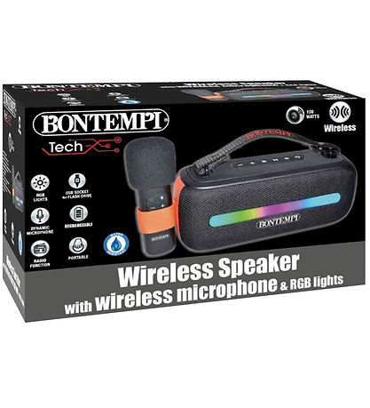 Bontempi Loudspeaker w. Microphone/Light - 31 cm - Wireless