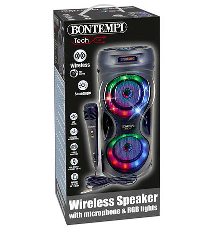 Bontempi Loudspeaker w. Microphone/Light - 39 cm - Wireless
