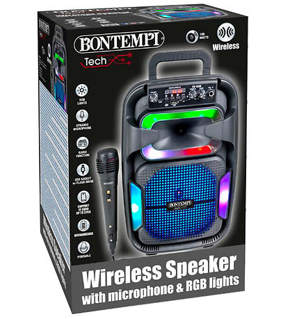 Bontempi Loudspeaker w. Microphone/Light - 38 cm - Wireless
