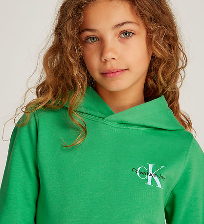 Calvin Klein Hoodie - Small Monogram - Vintage Green