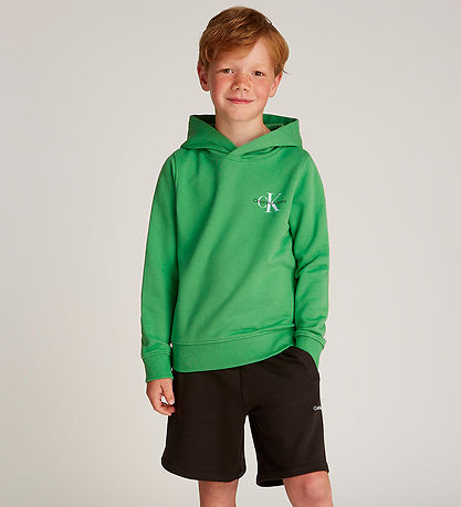 Calvin Klein Hoodie - Small Monogram - Vintage Green