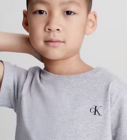 Calvin Klein T-shirts - 2er-Pack - White/Light Grey Heather