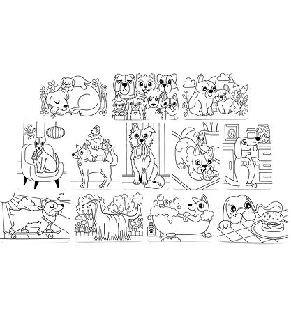 Ooly Litablað - Undirdýna Art - 12 Stk. - Dog Dagar