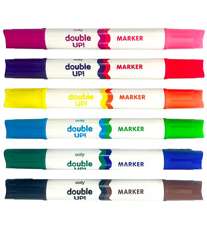 Ooly Double Sided Markers - Double Up! - 6 pcs