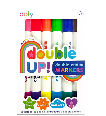 Ooly Double Sided Markers - Double Up! - 6 pcs