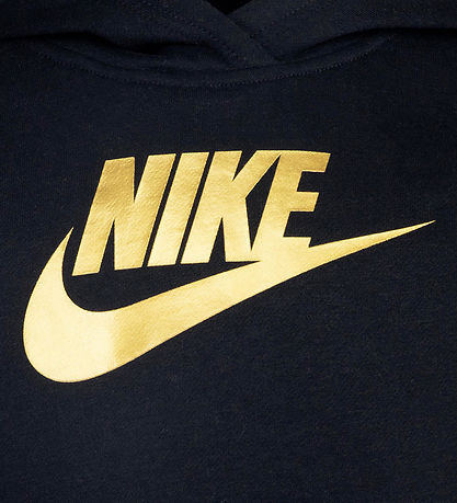 Nike Kapuzenpullover - Black/Metallic Gold