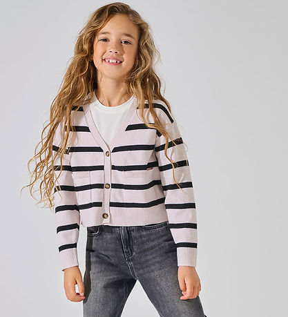 Kids Only Cardigan - Prjónað - KogAma - Birch/Black