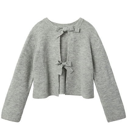 LMTD Blússa - Prjónað - NlfBowBack- Light Grey Melange
