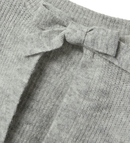 LMTD Blússa - Prjónað - NlfBowBack- Light Grey Melange