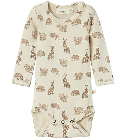 Lil' Atelier Bodysuit L/æ - NbfSaba - Turtledove