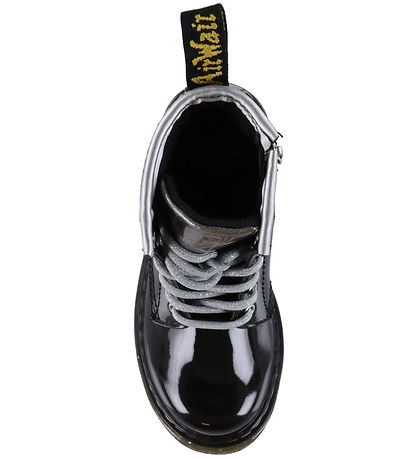 Dr. Martens Stiefel - 1460 Glitter J - Silber/Schwarz