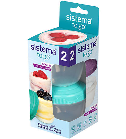 Sistema Containers - Yogurt 2-Pack - 150 mL - M desert blue/Turq