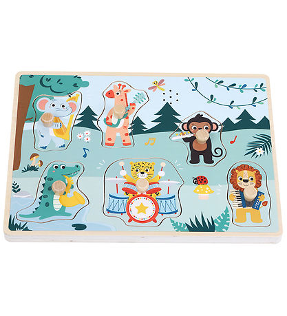 Kinder and Kids Jigsaw Puzzle w. Music - Wood