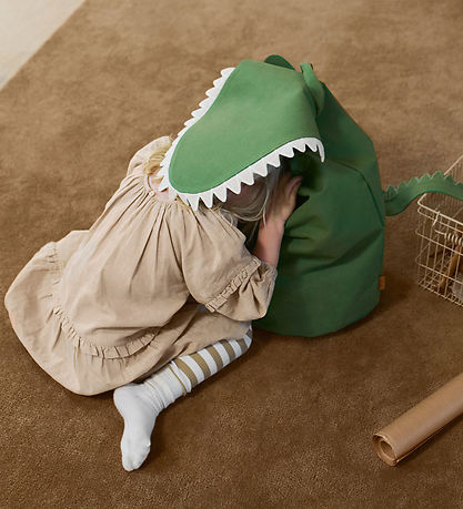 ferm Living Geymslukarfa - Crocodile - 30x30x50 cm - Þistilhjört