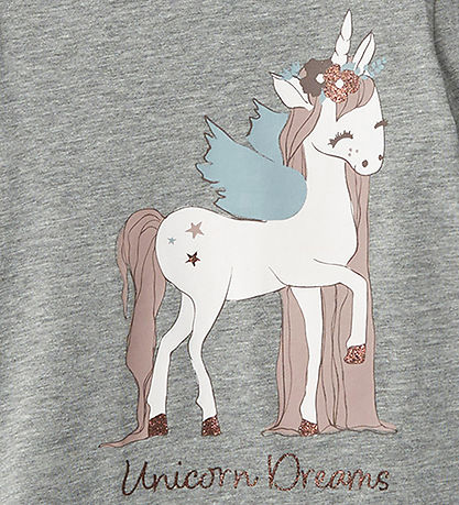 Name It Blouse - NmfOlisa - Grey Malange
