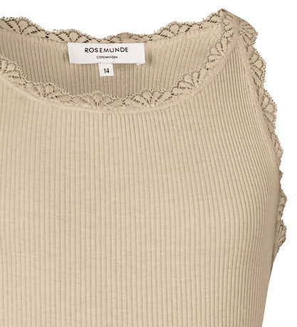 Rosemunde Topp - Beathe - Rib - Silver Foder m. Spetsar