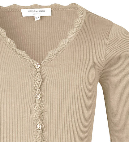 Rosemunde Cardigan - RKBeatha - Rib - Silver Foder m. Spetsar