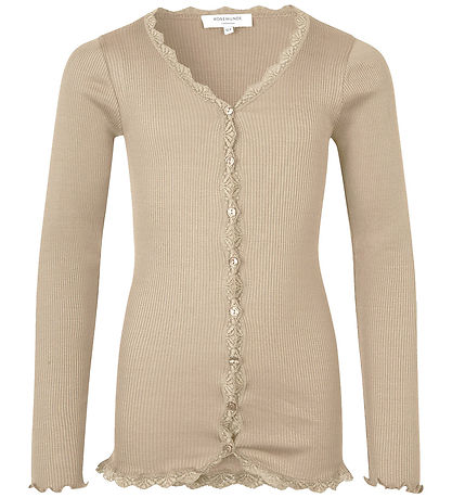 Rosemunde Cardigan - RKBeatha - Rib - Silver Foder m. Spetsar