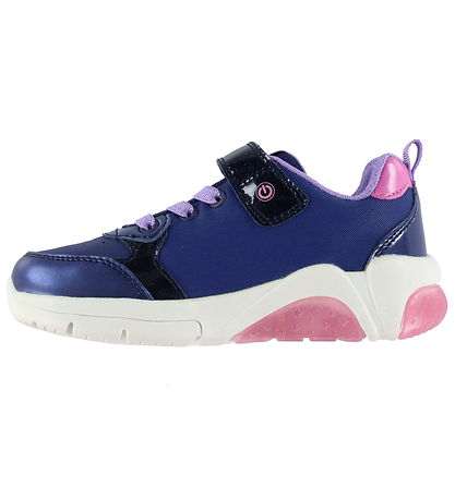 Geox Chaussures Clignotantes J Fadinlight Tex Marine Fuchsia KW FR
