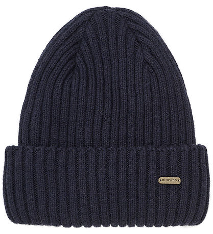 Minymo Beanie - Wool/Cotton - Rib - Parisian Night