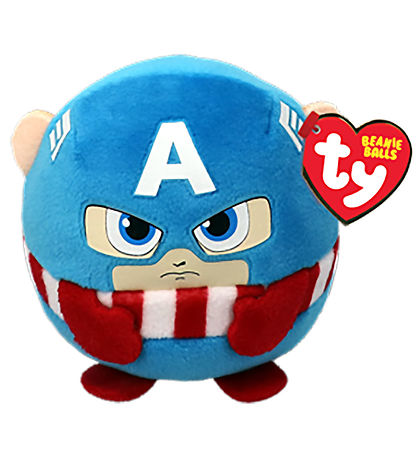 Ty Soft Toy - Beanie Balls - 9 cm - Marvel Captain America