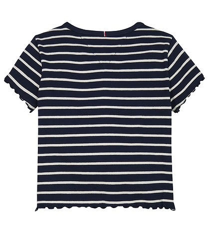 Tommy Hilfiger T-shirt - Rib - Blue Base White Stripe