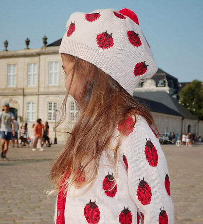 Konges Sløjd Beanie - Beret - Wool - Belou - Ladybug