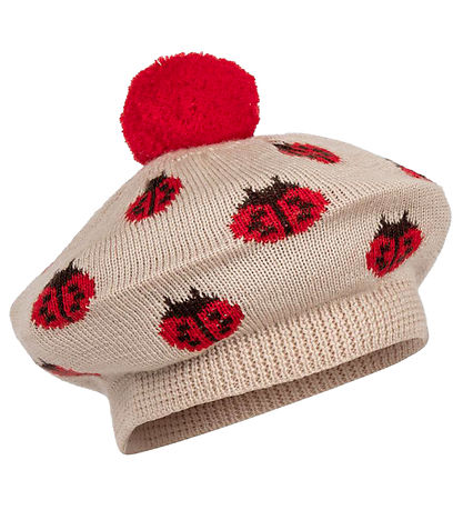 Konges Sløjd Beanie - Beret - Wool - Belou - Ladybug