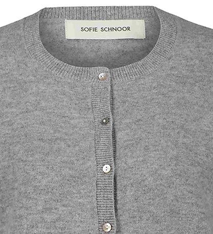 Sofie Schnoor Cardigan - Knitted - Wool - Grey Melange