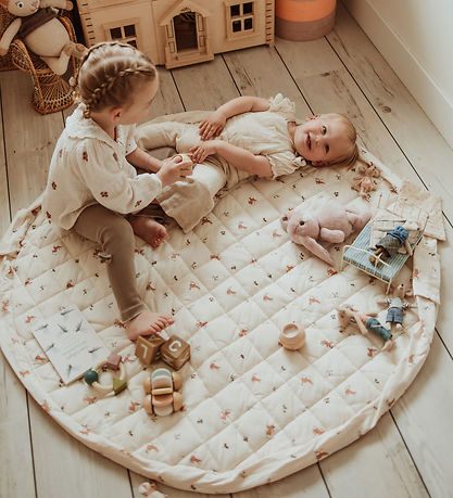 Play&Go Leikfangateppi - Ø120 cm - Soft Organic - Rabbit
