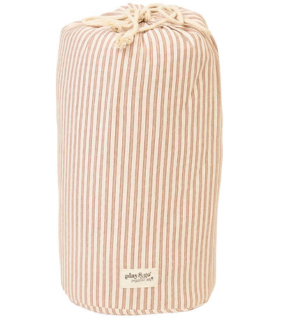 Play&Go Leikfangateppi - Ø120 cm - Soft Organic - Rönd Brown