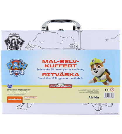 Alvilda Cardboard Suitcase - Paw Patrol - Paint Yourself Cardboa