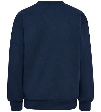 Hummel Sweatshirt - hmlJr Loose Crewneck - Dress Blue