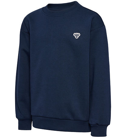 Hummel Sweatshirt - hmlJr Loose Crewneck - Dress Blue