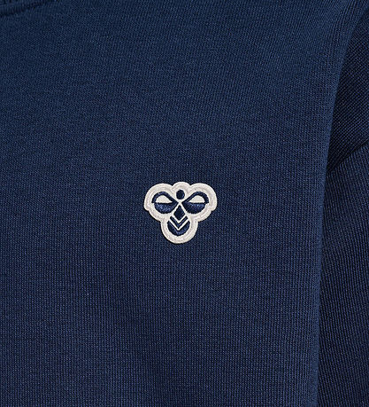Hummel Sweatshirt - hmlJr Loose Crewneck - Dress Blue