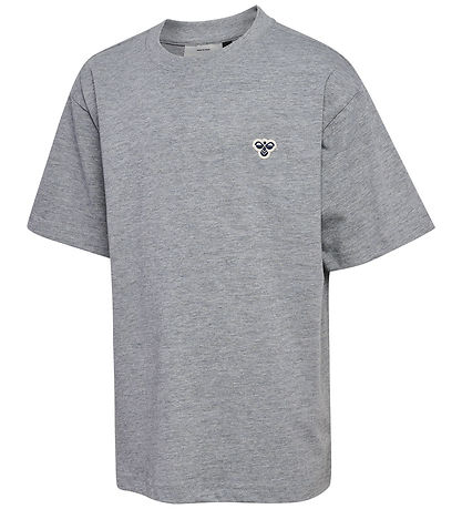 Hummel Stuttermabolur - hmlJR - Grey Melange