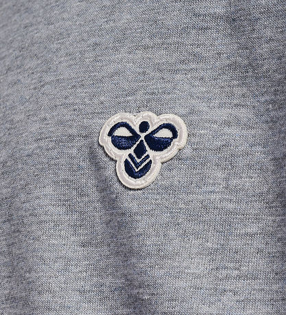Hummel Stuttermabolur - hmlJR - Grey Melange