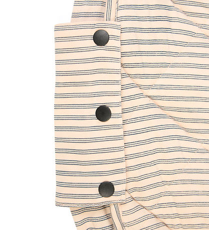 Play&Go Play Mat - Ø120 cm - Soft Organic - Stripes Blue