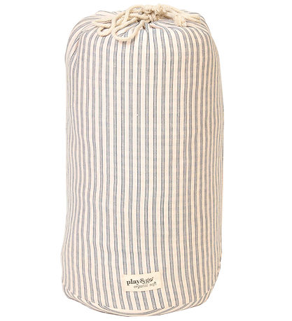 Play&Go Play Mat - Ø120 cm - Soft Organic - Stripes Blue