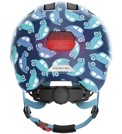 Abus Hjólahjálmur - Smiley 3.0 LED - Blue Bíll