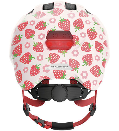Abus Bicycle Helmet - Smiley 3.0 LED - Rose Strawberry