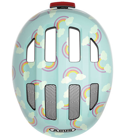 Abus Bicycle Helmet - Smiley 3.0 LED - Blue Rainbow