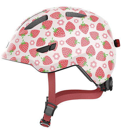 Abus Bicycle Helmet - Smiley 3.0 LED - Rose Strawberry