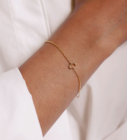 Design Letters Armband - G - 18K gullhúðað