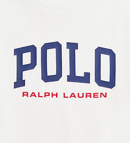 Polo Ralph Lauren T-Shirt - Weiß m. Navy