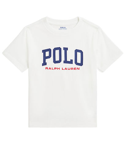 Polo Ralph Lauren T-Shirt - Weiß m. Navy