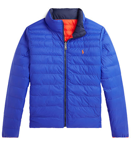 Polo Ralph Lauren Puffer Jacket - Reversible - Orange/Navy/Blue